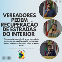 MORADORES PEDEM RECUPERAÇÃO DE ESTRADAS DE ALFREDO WAGNER